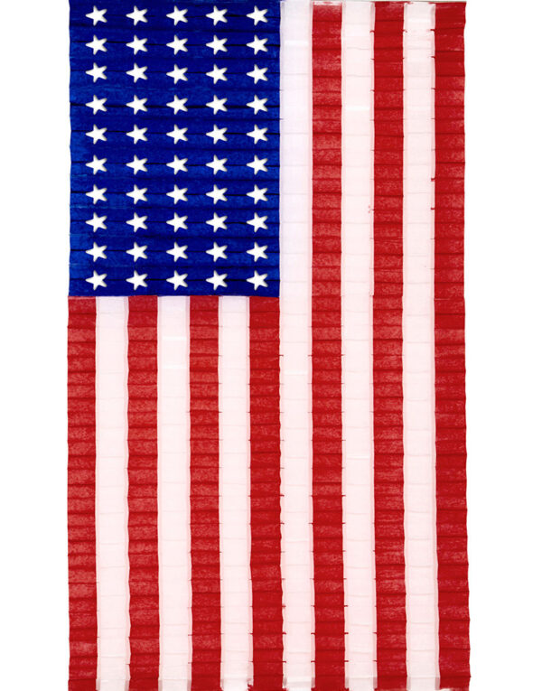 Plissert USA Flagg 68x122 cm