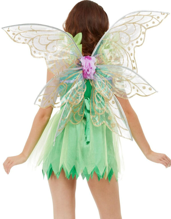 Lys Lilla Pixie Fairy Vinger med Glitter 86x80 cm