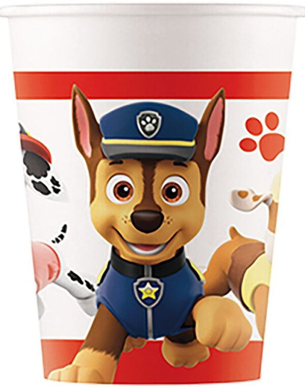 8 stk Pappkrus 200 ml - Paw Patrol Gjengen