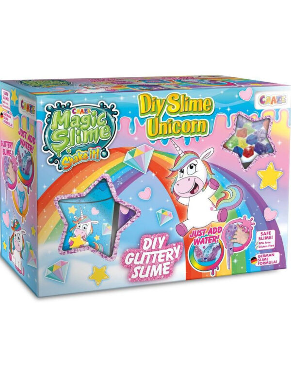 Lag Ditt Eget Unicorn Glitter Slim - Craze Magic DIY Slim Kit