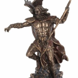 Zeus - Bronsefarget Figur 30 cm