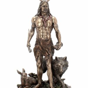Herne the Hunter and Animals - Bronsefarget Figur 30 cm