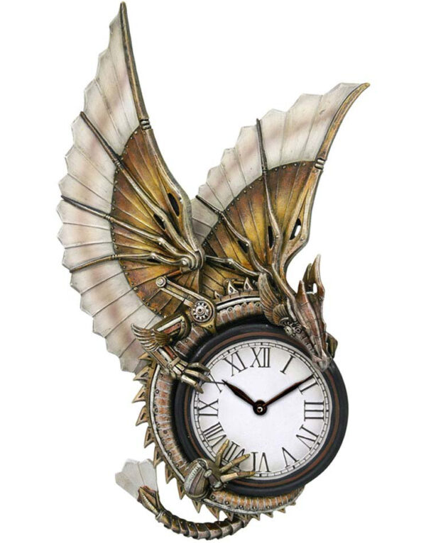 Anne Stokes Clockwork Dragon - Drage Veggklokke 25 cm