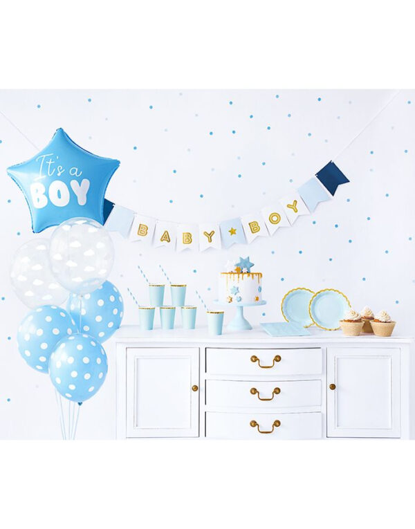 Its a Boy Babyshower Komplett Servering- og Dekorasjonsett 49 Deler