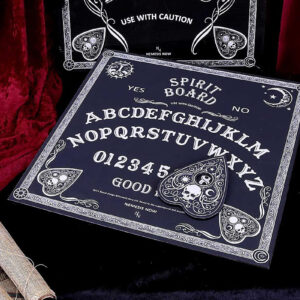 Black and White Spirit Board / Ouija Brett med Plakett