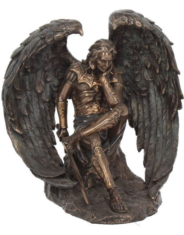 Lucifer den Falne Engel Figur i Bronse 16