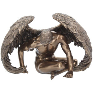 Angel's Rest - Hvilende Englefigur i Bronse 20 cm