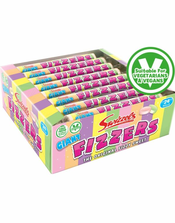 24 stk Swizzels Giant Fizzers - Hel Eske