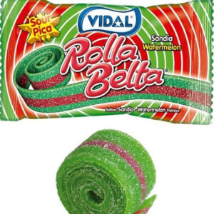 1 stk Vidal Watermelon Rolla Belt - Vingummi med Vannmelonsmak