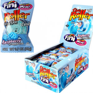 40 stk Fini Blue Raspberry Roller Fizz / Blå Vingummi - Hel Eske