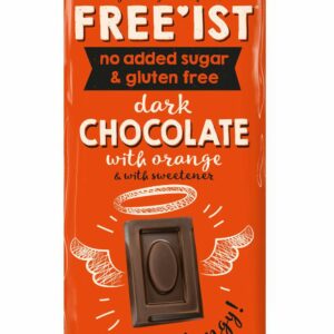 Free'ist Melkesjokolade med Appelsinsmak Uten Tilsatt Sukker 75 gram