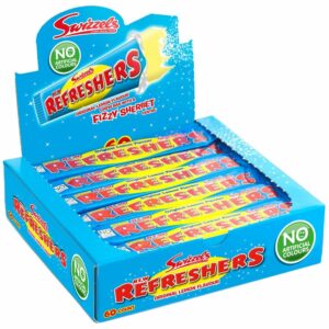 60 stk Swizzels Refreshers Chew Bar med Sitronsmak 18 gram - Hel Eske