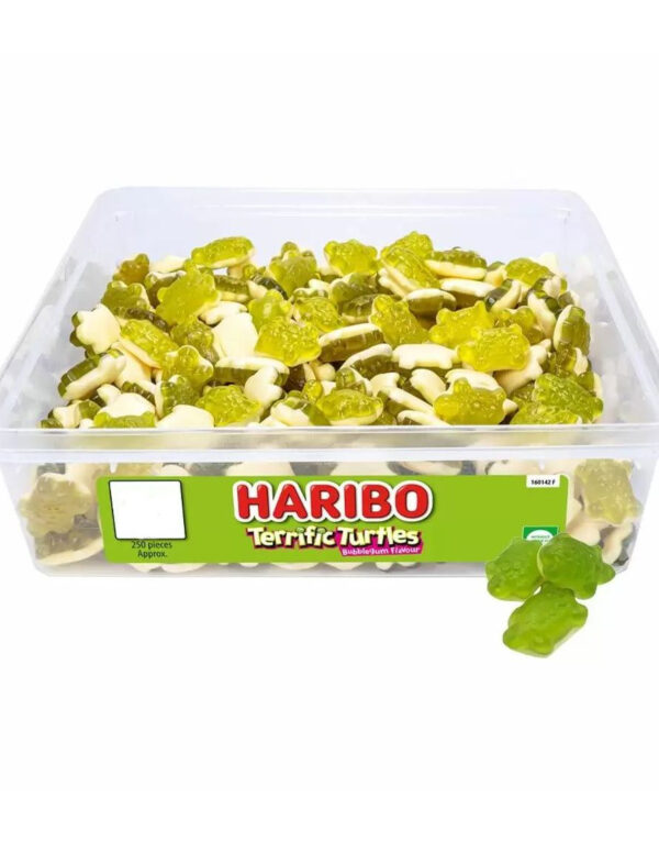 250 stk Haribo Terrific Turtles - Boks med Vingummi Frosker