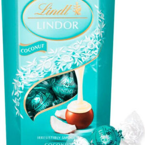 Lindt Lindor Coconut - Trøffelsjokolade med Kokosfyll 200 gram