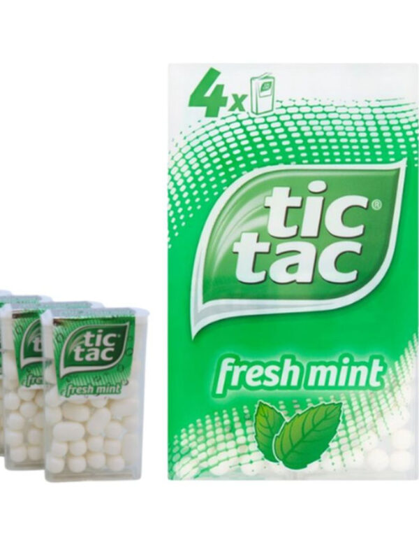 4 stk Tic Tac med Mint Smak 64 gram