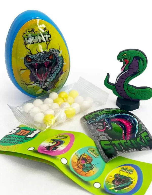 1 stk Snake Hunt 3D Surprise Egg - Egg med Godteri og Leker