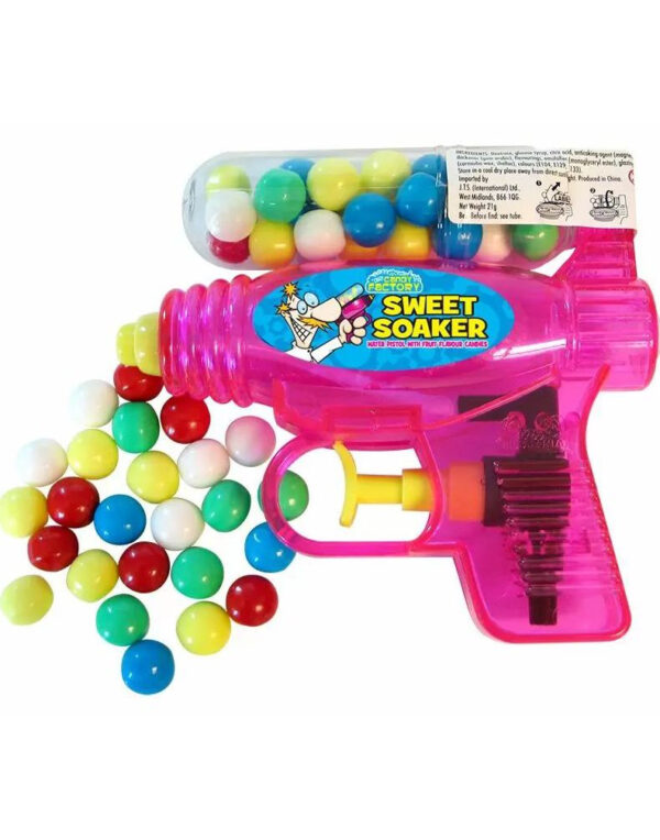 1 stk Sweet Soaker - Vannpistol i Assorterte Farger med Godteri