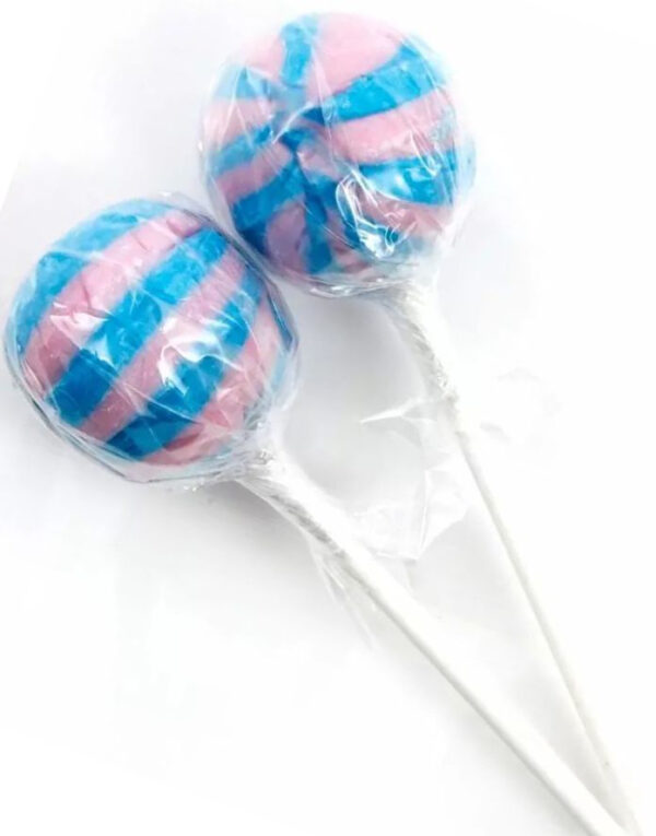 1 stk Bubblegum Flavour Lolly / Stor Kjærlighet på Pinne med Smak av Bubblegum