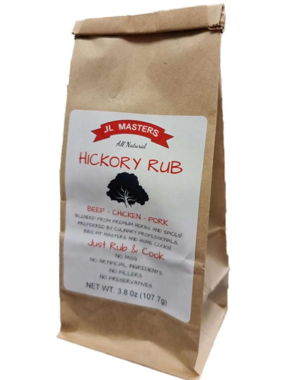 JL Masters Hickory Rub - Hickory Krydderblanding til Kjøtt (USA Import)