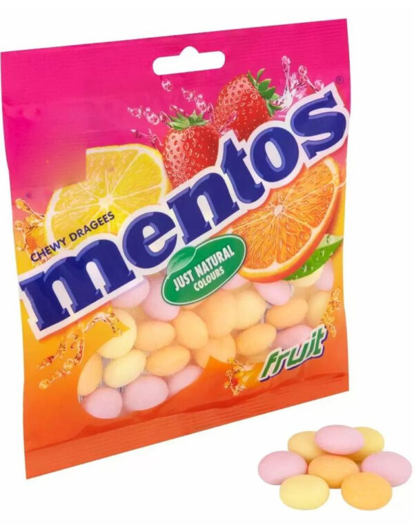 Pose med Mentos Fruit 135 gram