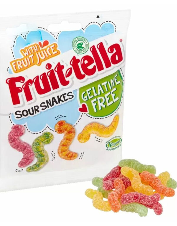 Fruit-tella Sour Snakes - Sur Vingummi 100g