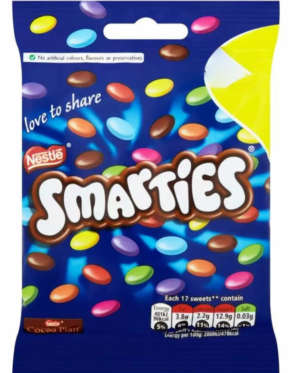 Pose med Smarties 87 gram