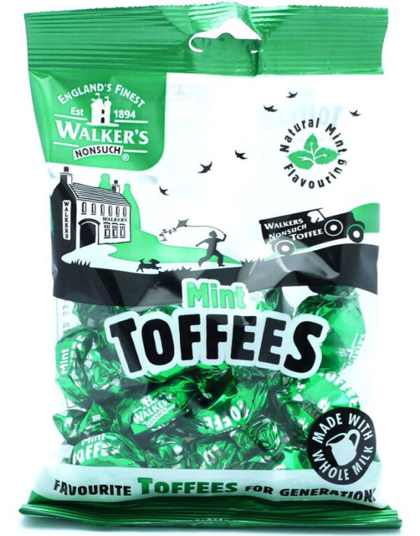 Walkers Mint Toffees 150 gram