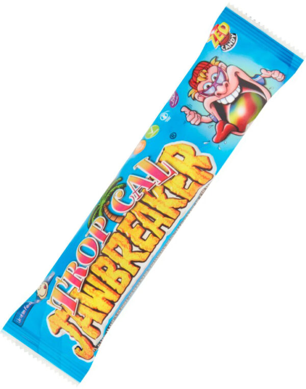 4-pk Zed Jawbreaker med Tropisk Smak og Kjerne av Tyggegummi