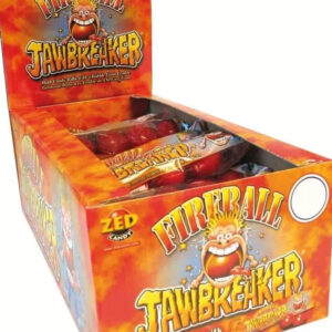 30 pakker Zed Jawbreaker med Fireball Smak og Kjerne av Tyggegummi - Hel Eske