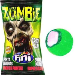 1 stk Fini Zombie Super Sour Bubblegum / Ekstra Surt Sukkertøy med Tyggegummi Kjerne