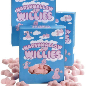 Marshmallow Willies - Eske med Penisformede Skumgodterier 140 gram