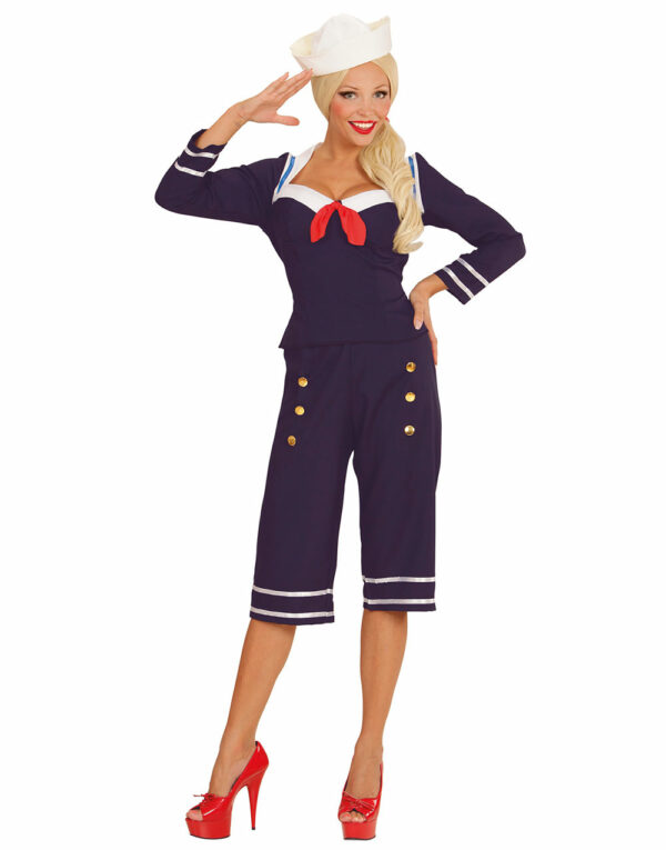 50-Talls Pin Up-Sailor Damekostyme