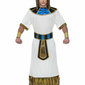 Hvitt Farao Kostyme med Belte