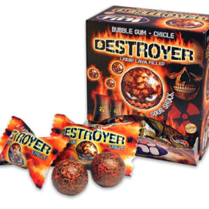 200 stk Fini Destroyer Sour Shock Bubblegum / Sur Tyggegummi - Hel Eske