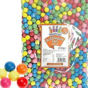 1000 stk Kingsway Bubblegum Ball - EKSTRA STOR Pose med Tyggegummikuler 16-17 mm