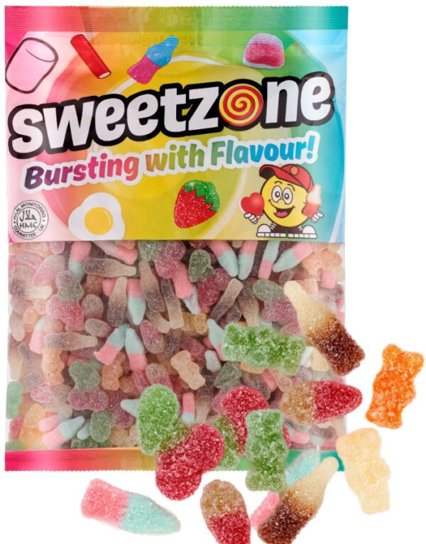 1 kg Sweetzone Tangy Mix / Sukret Vingummi - Halal Sertifisert