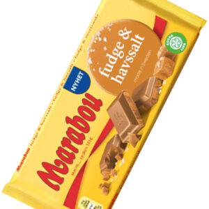 Marabou Fudge og Havsalt Melkesjokolade 185 gram