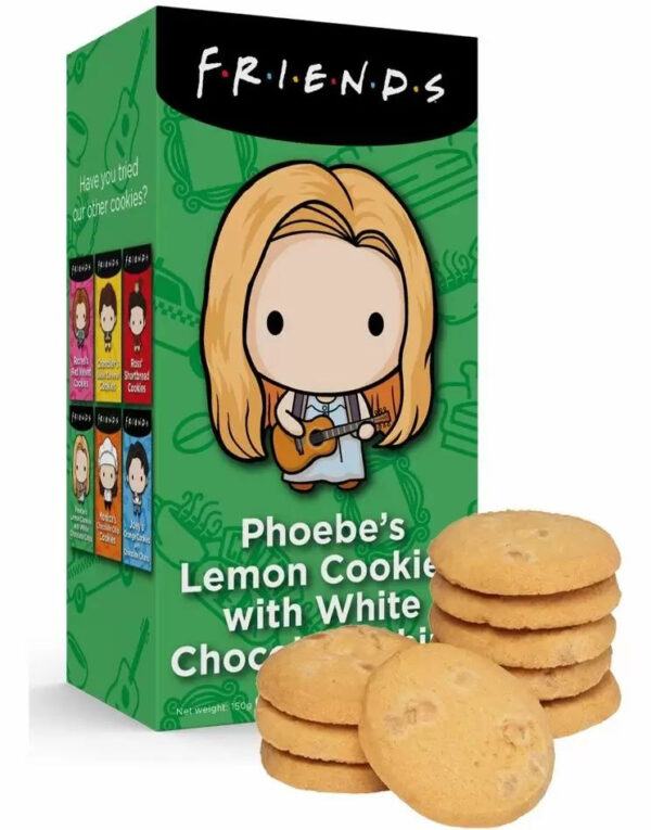 Phoebe's Lemon Cookies with White Chocolate Chips - Friends Kjeks 150 gram