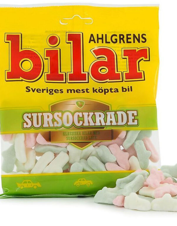 Ahlgrens Sursukret Biler 100 gram Skumgodteri