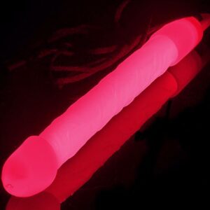 Rosa Dick Glow Stick med Snor 15 cm