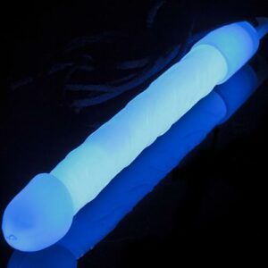 Blå Dick Glow Stick med Snor 15 cm