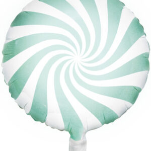 Mintgrønn Candy Mønstret Folieballong 45 cm
