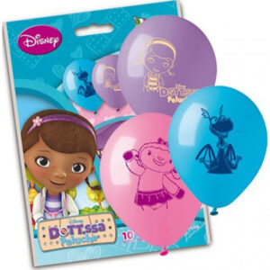 10 stk Lilla Turkis og Rosa Ballonger - Doc McStuffins