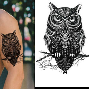 Occult Owl (Fake Tattoo)