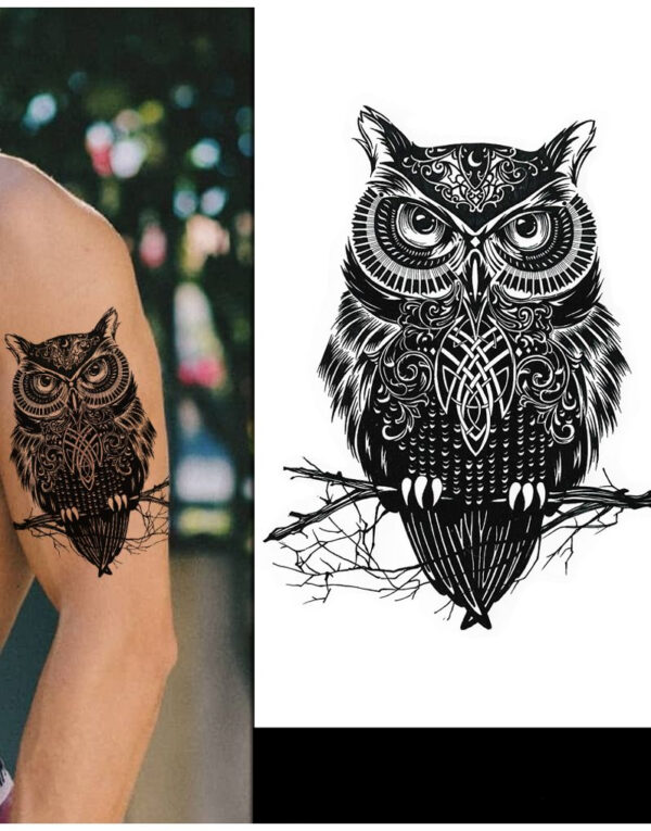 Occult Owl (Fake Tattoo)