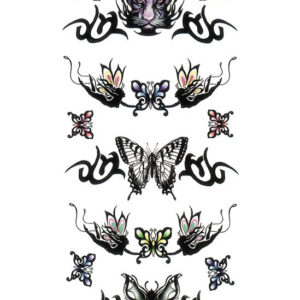 Dark Butterflies - 11 stk Tatoveringer (Fake Tattoo)