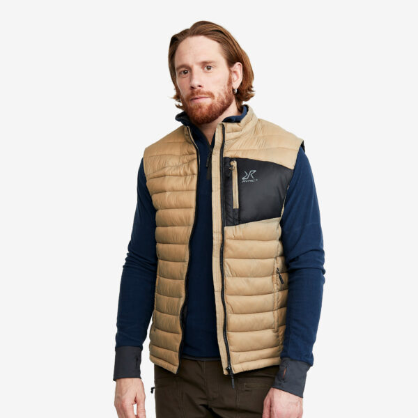 Helium Padded Vest Herre Khaki