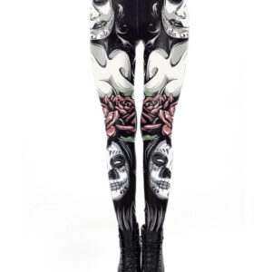 Svart Day Of The Dead Tights