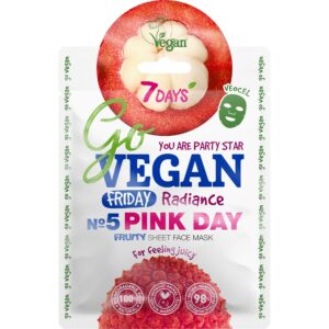 7DAYS Beauty GO VEGAN Facemask PINK DAY Friday  25 g
