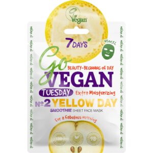 7DAYS Beauty GO VEGAN Facemask YELLOW DAY Tuesday  25 g